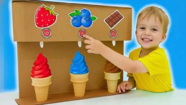Magic Ice Cream Buttons - Color Learning Fun for Kids
